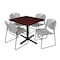 Cain Cain Square Table & Chair Set, Wood, Metal, Polypropylene Top TB4242MH44GY - alternate 1